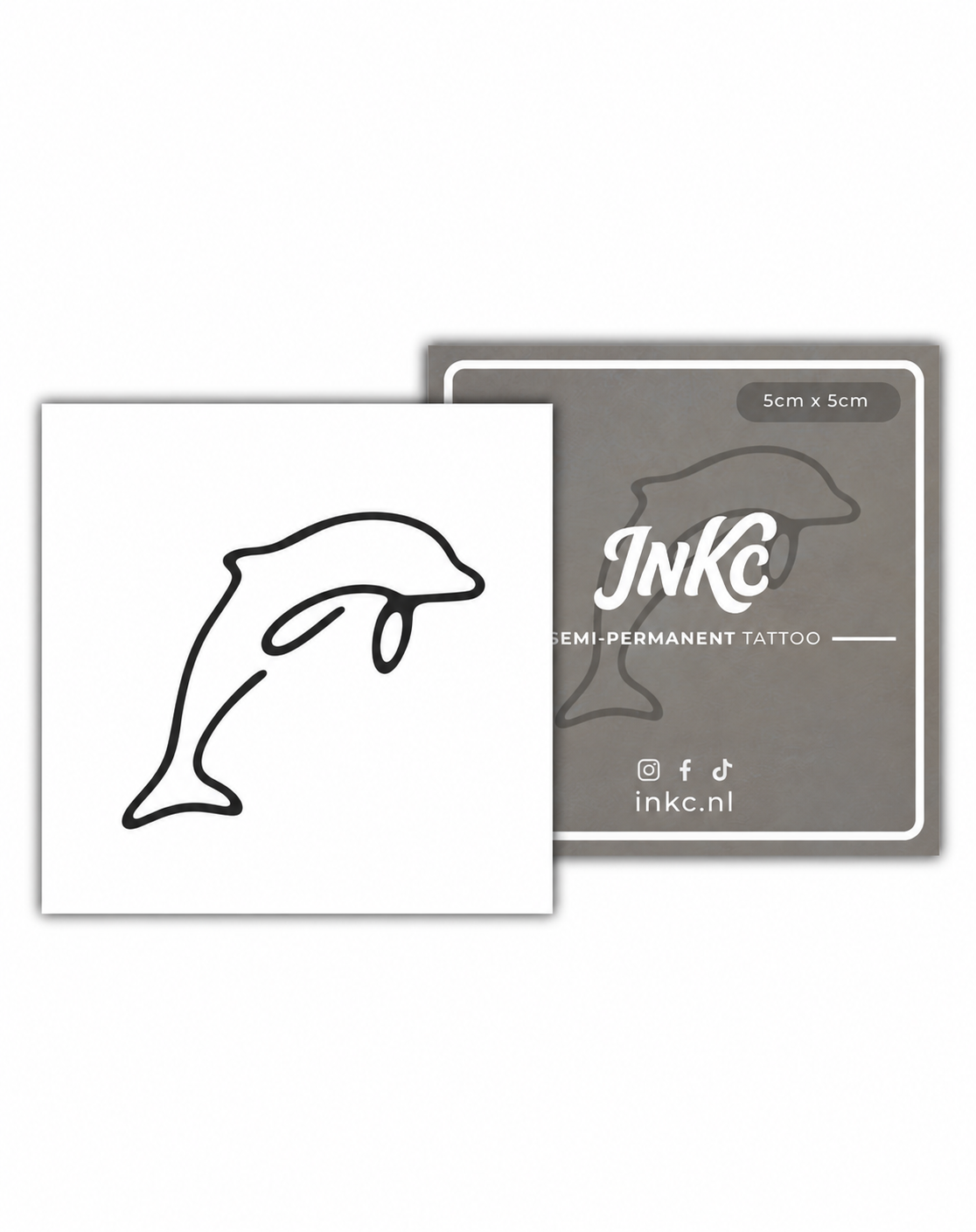 Dolfijn tijdelijke tattoo van INKC - A-203