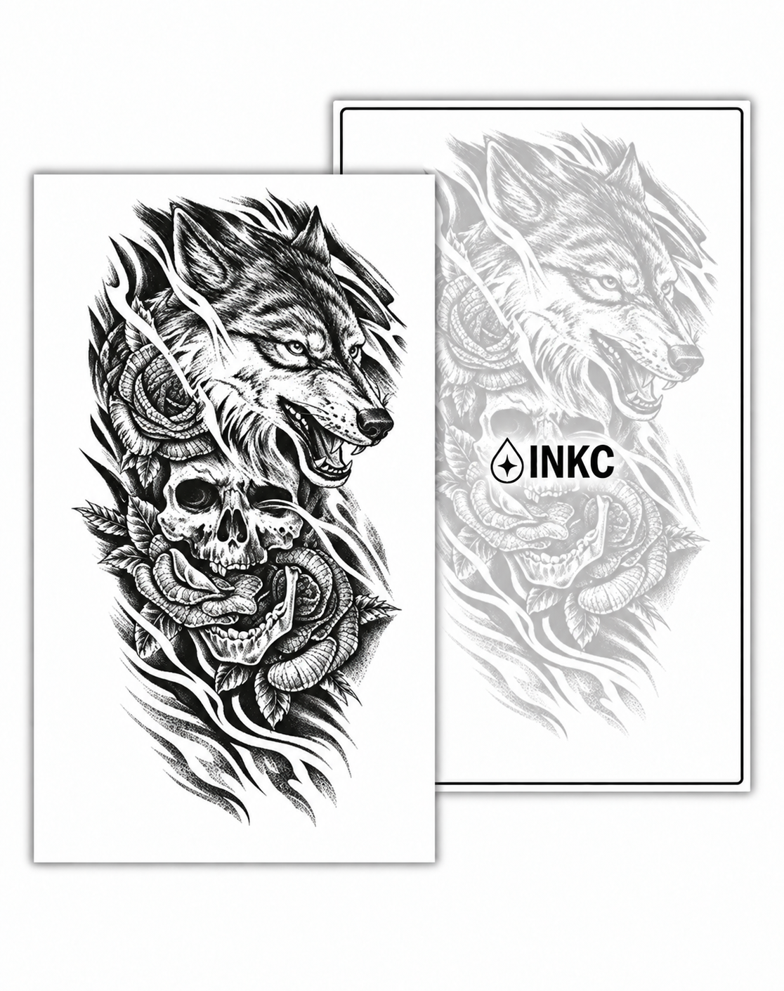 Wolf, Slang en Schedel – INKC GZ-1096