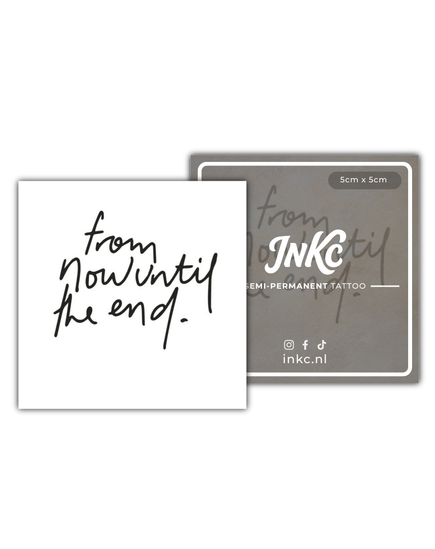 From now until the end