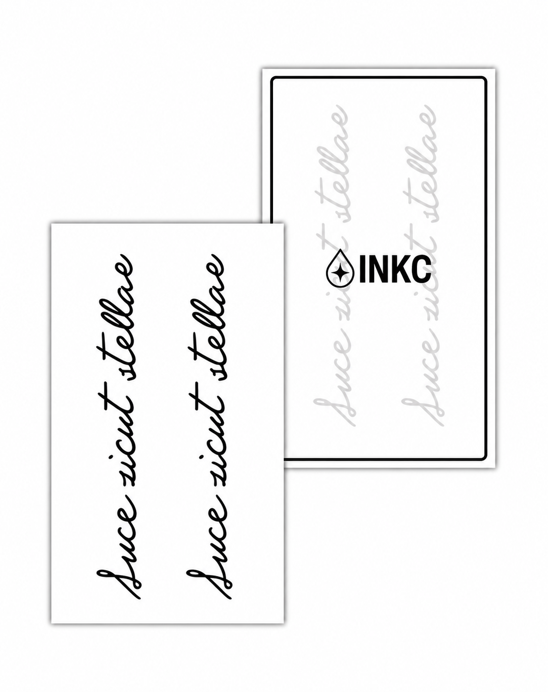 INKC GZS-011 Luce Sicut Stellae tijdelijke tattoo