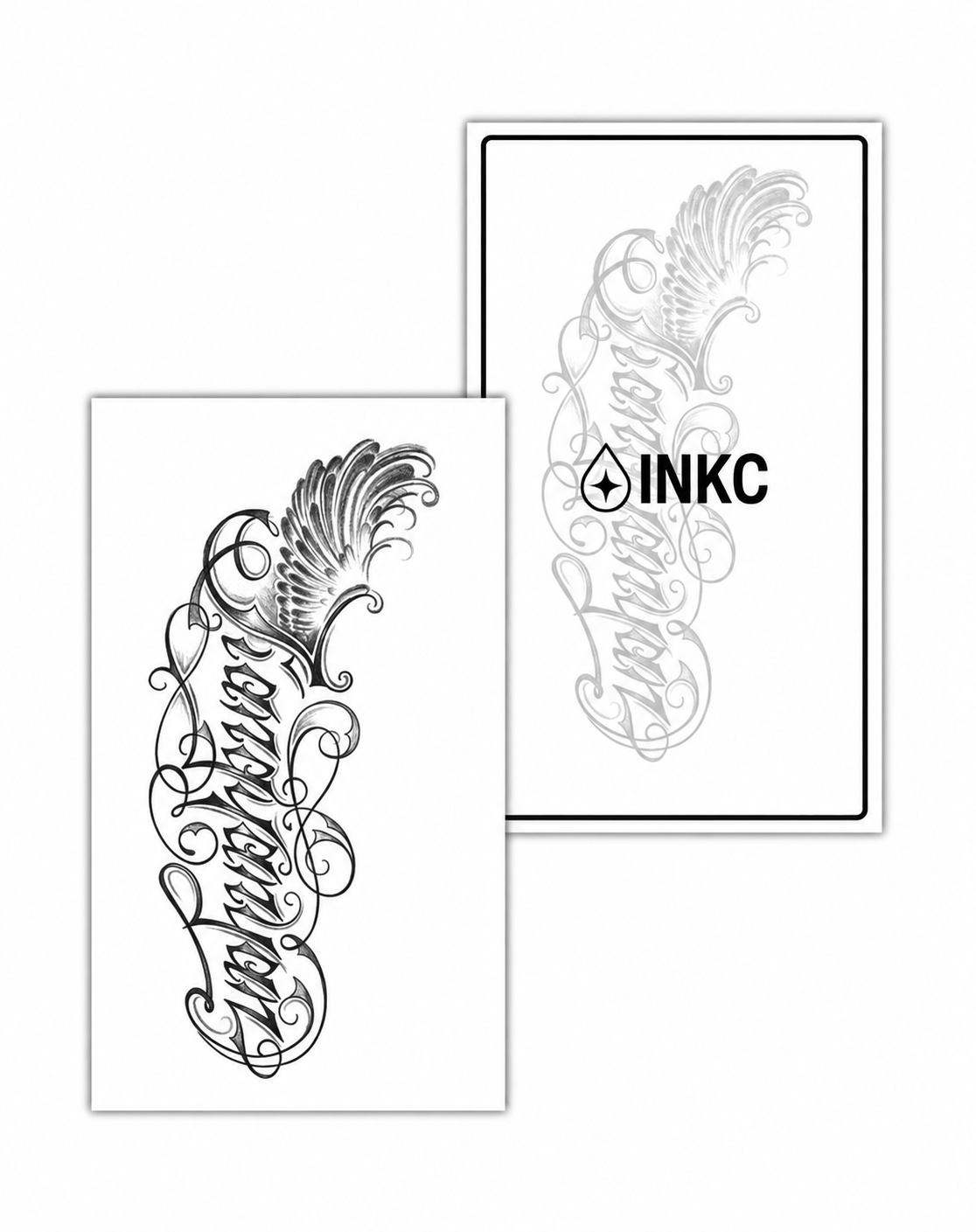 Vleugel met Sierletters – INKC GZS-098