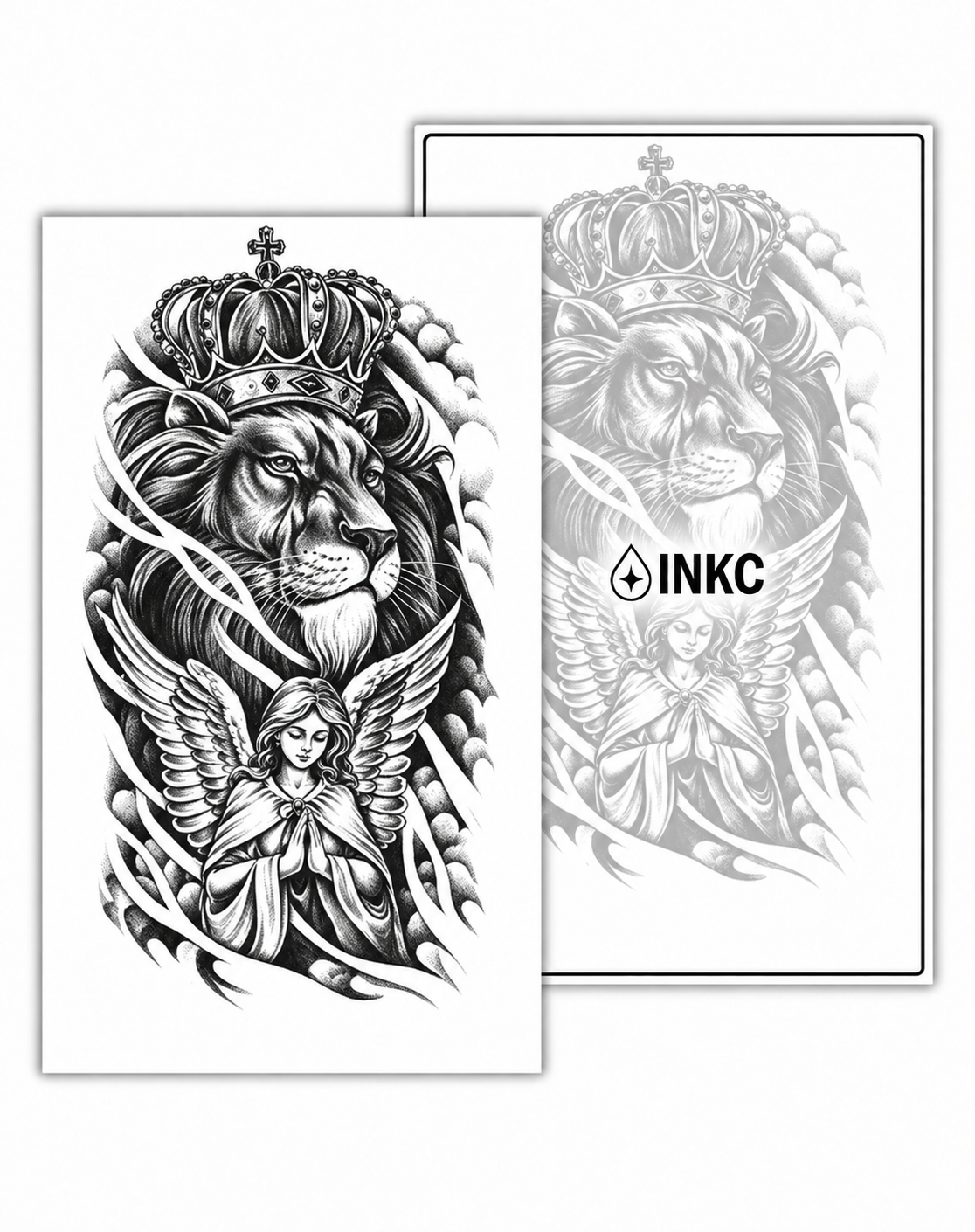 Leeuw met Kroon en Engel – INKC GZ-1084