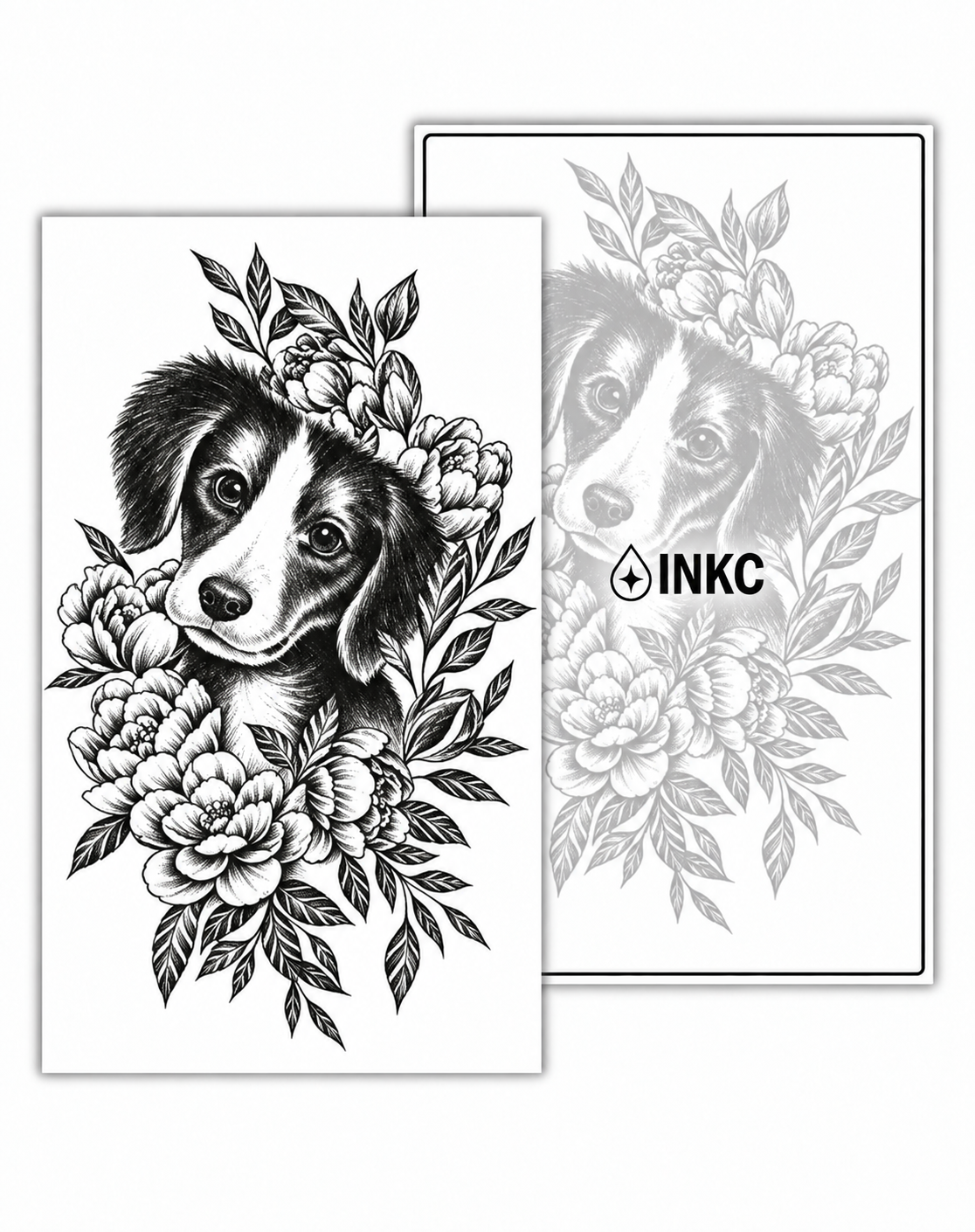 Puppy met Bloemen – INKC GZ-1105