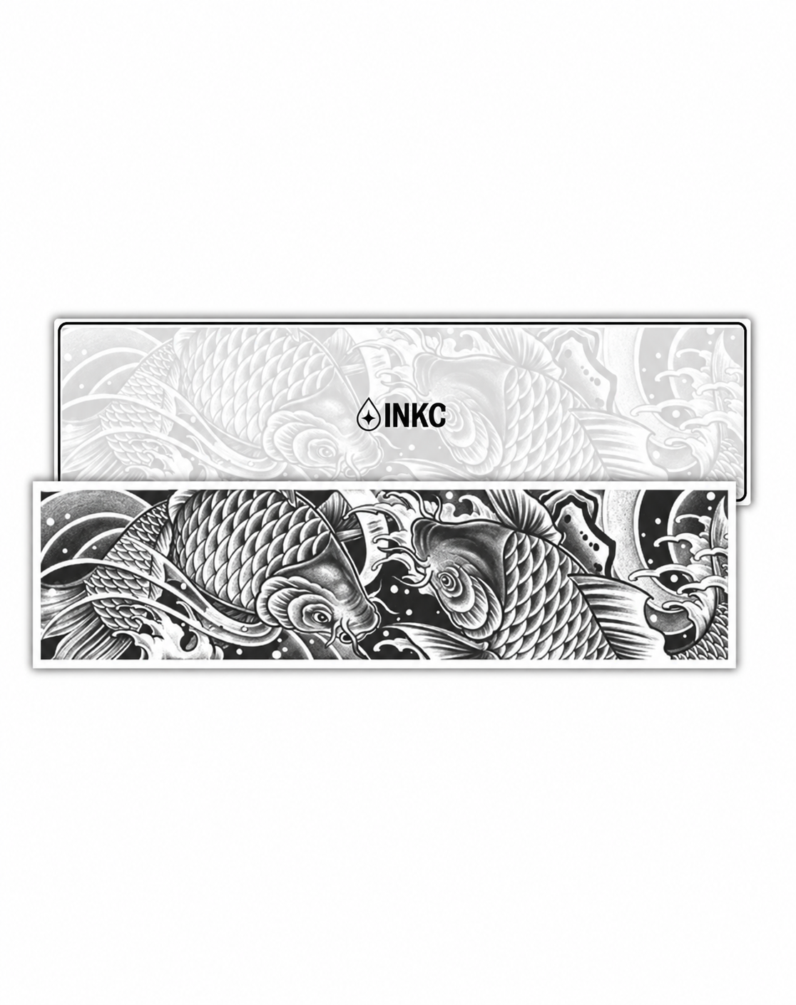 Koikarpersband – tijdelijke tattoo 6,5 x 24 cm – INKC GZBH-051