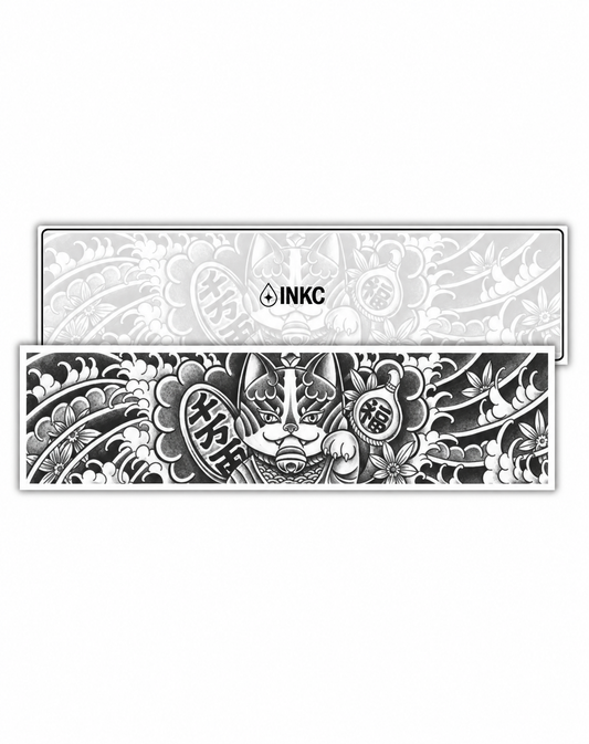 Japanse Gelukskattenband tijdelijke tattoo van INKC