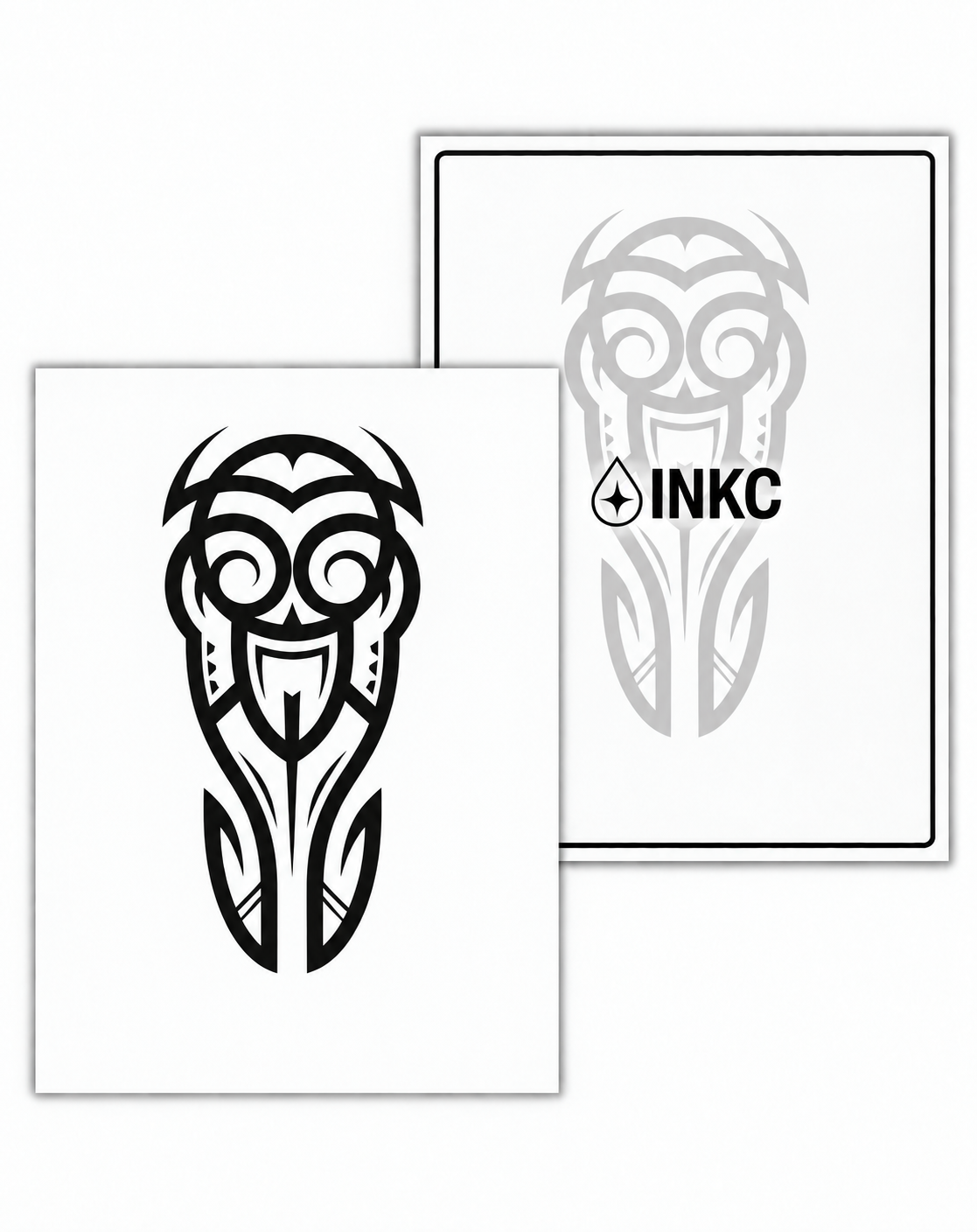 INKC GZX-102 Tribal Masker tijdelijke tattoo, 8 x 11 cm