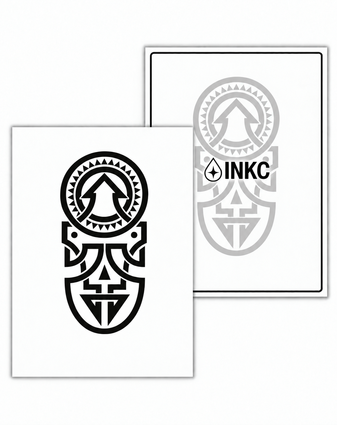 INKC GZX-103 Tribal Totem tijdelijke tattoo, 8 x 11 cm