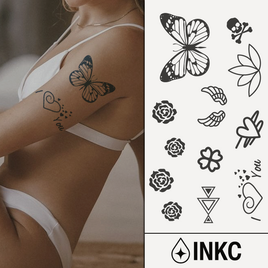 Vlinder Bloem Set