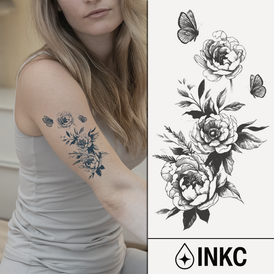 Tijdelijke Tattoo Bloemen