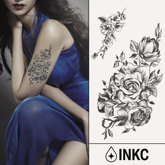 Tijdelijke Bloemen Tattoos