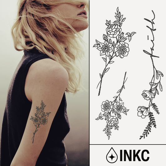 Tijdelijke Tattoo Bloemen