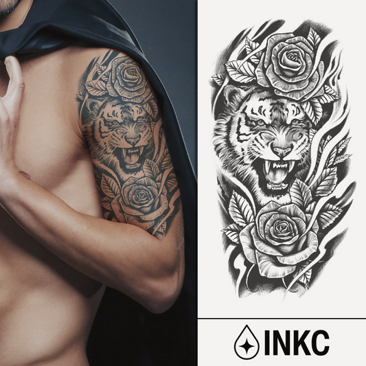 Tijger met Rozen