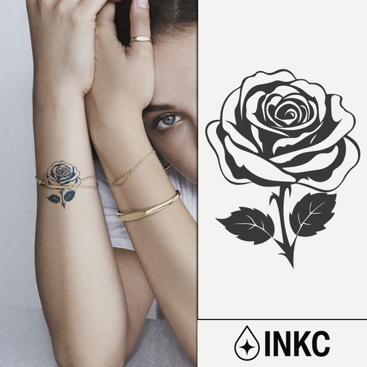 Tijdelijke Tattoo Roos